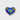Floral Heart in Cobalt and Gold